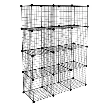 Кубики для хранения проволоки|Органайзер из металлической сетки на 12 кубов | Для хранения | 14 